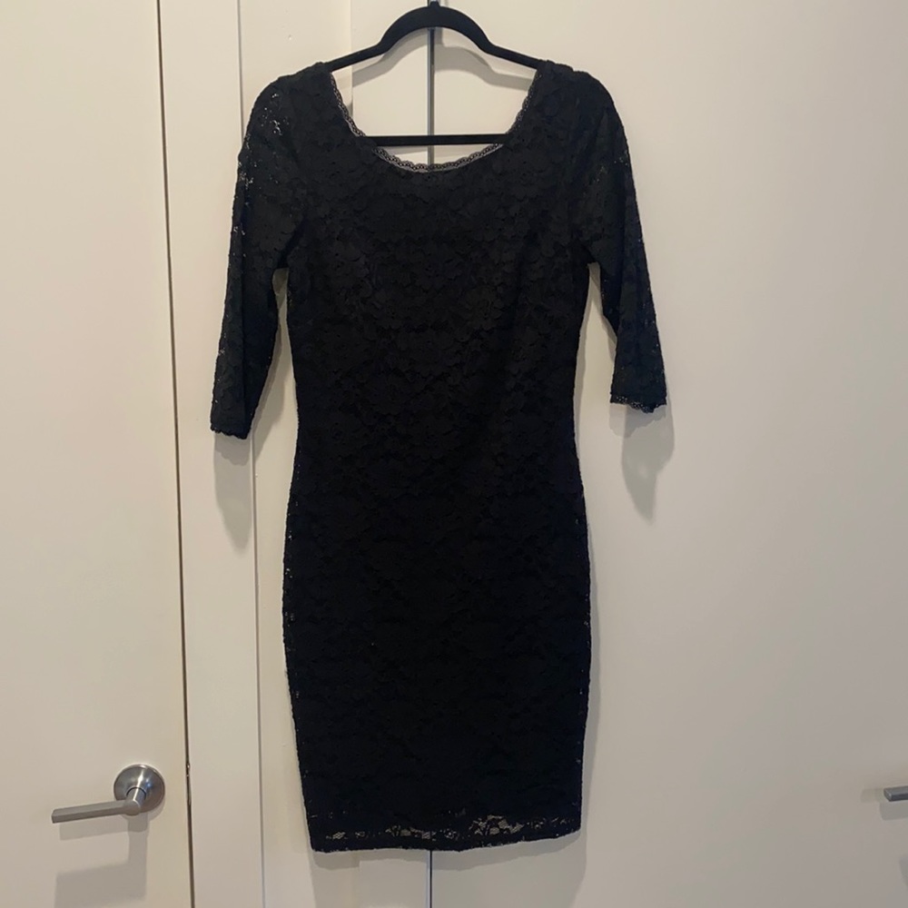Beautiful Black long sleeve Laundry dress